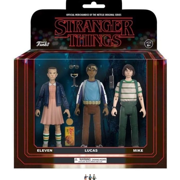 Stranger Things Collectible Funko Action Figure: Mike, Luca, and Eleven - Picture 2 of 6